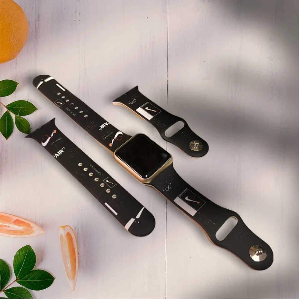 Watchband for Apple Watch Sports Lover in Black Design